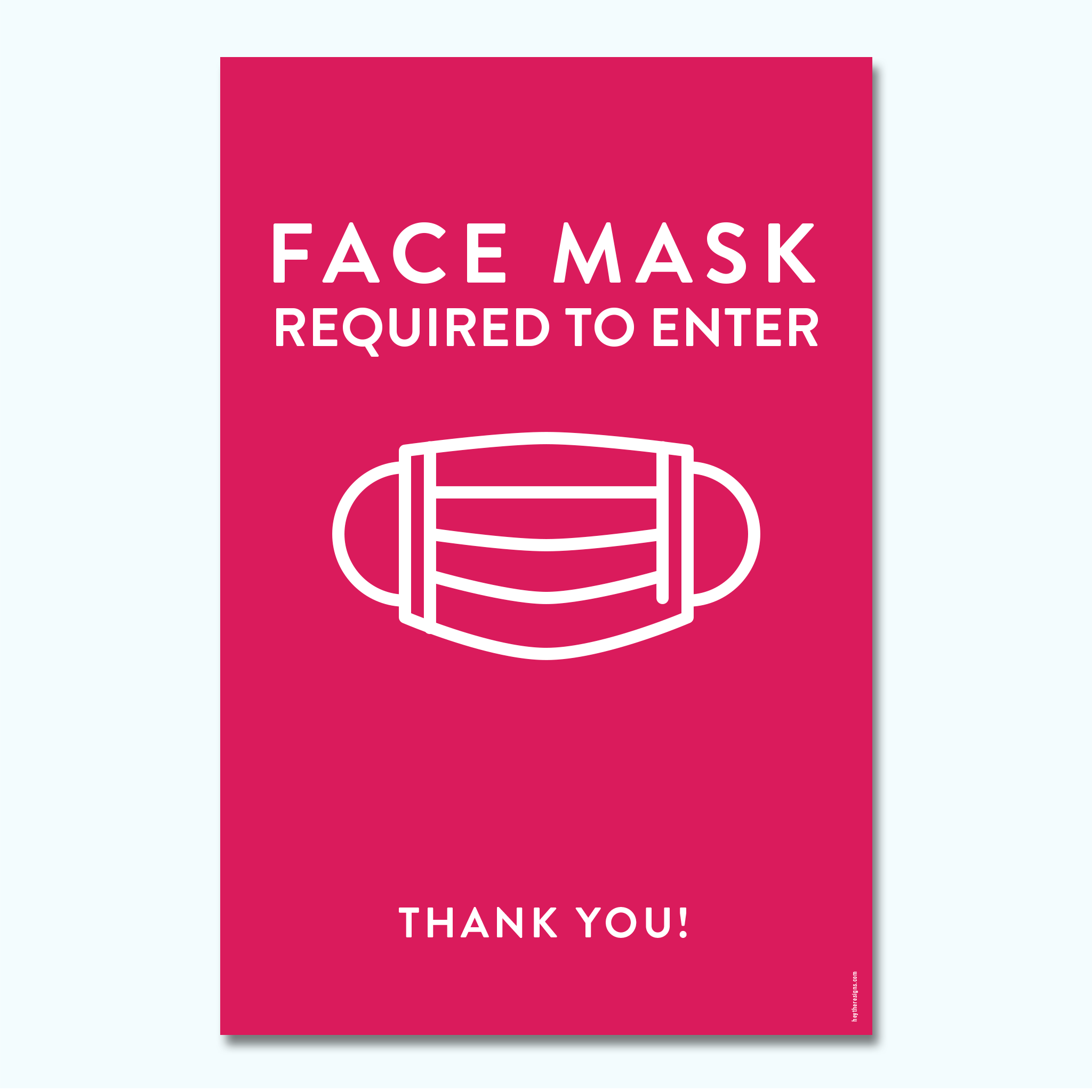 Hey There - Modern Face Mask