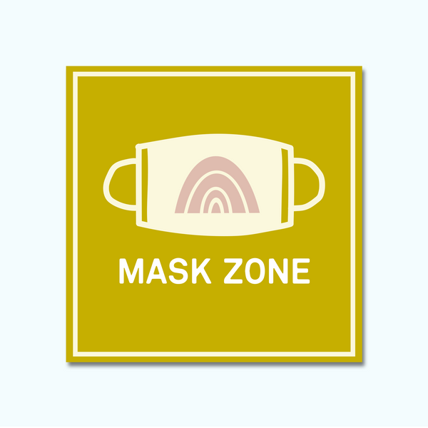 Shop Mask Zone Window/Wall Decal