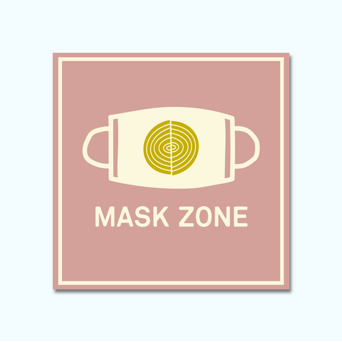 Shop Mask Zone Window/Wall Decal