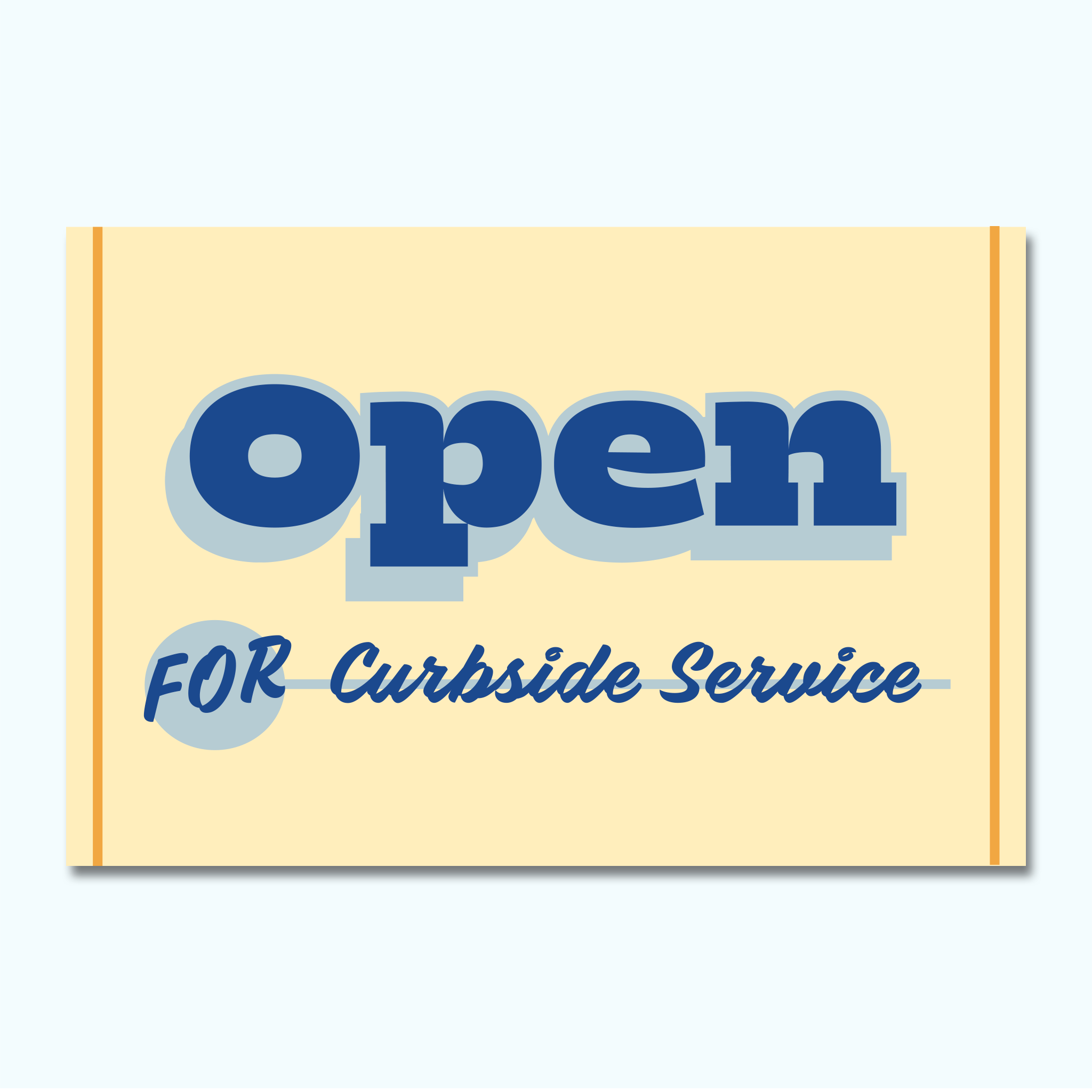 Top Notch Signs - Open for Curbside
