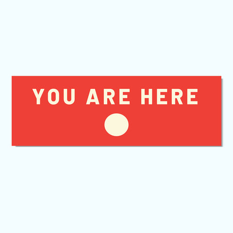 Hey There - You Are Here Floor Decal